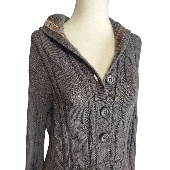 Y2k Cable-Knit Sweater EDC Long-Sleeved Slim Fit - Size Medium - Picture 4 of 8